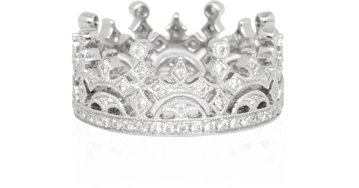 Image PNG de couronne diamant avec fond Transparent