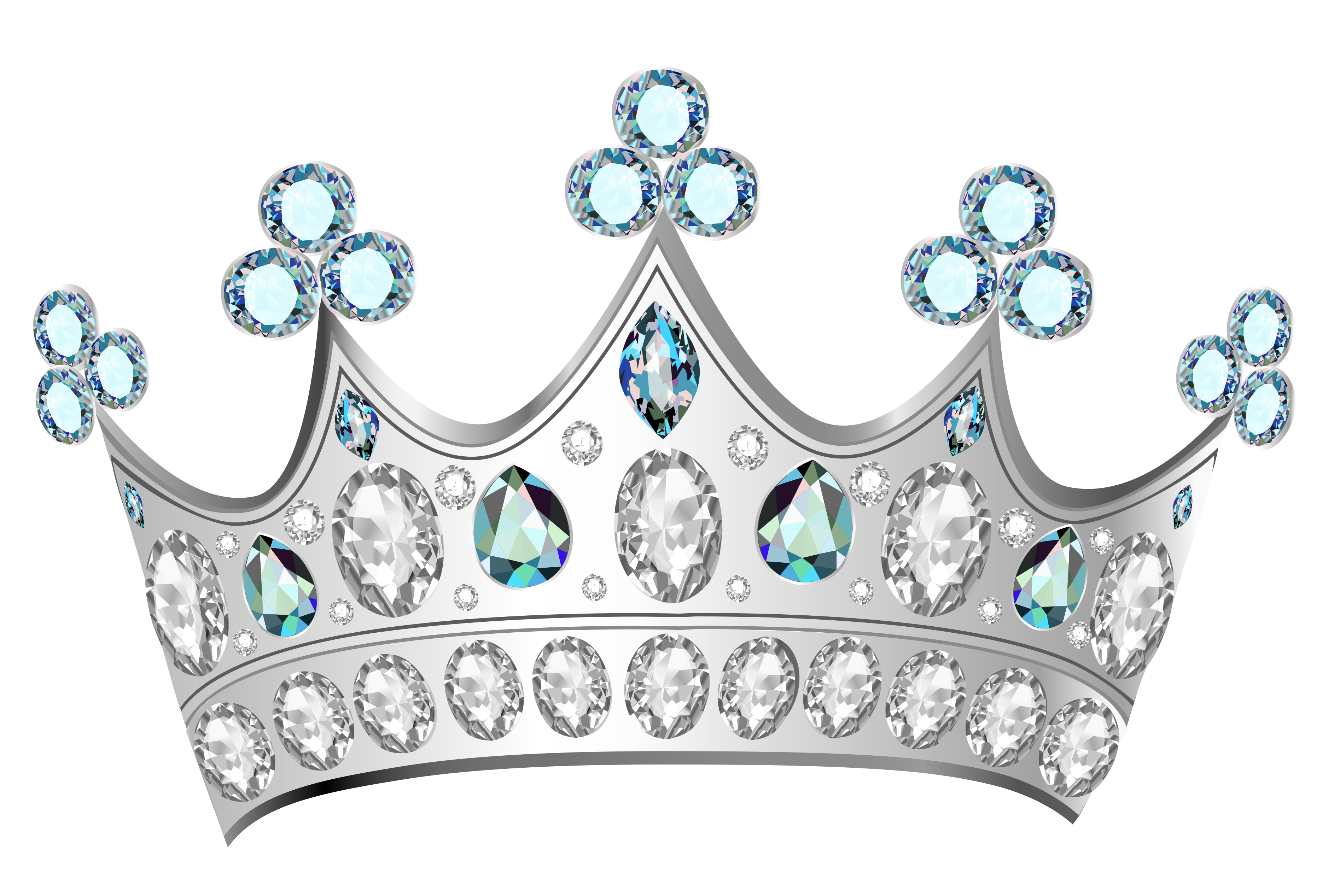 Алмазная корона прозрачный образ