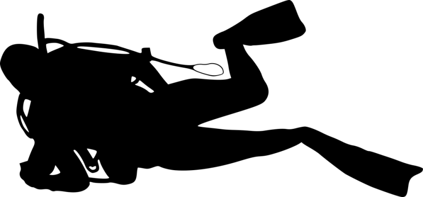 Diver Silhouette PNG Download Image