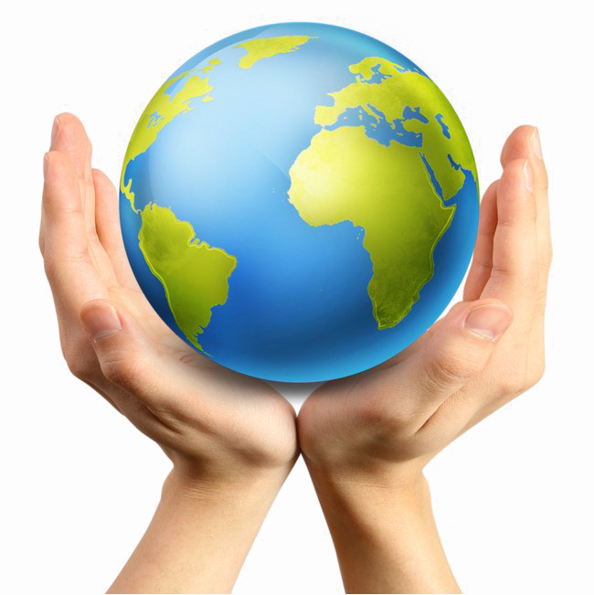 Earth In Hand PNG Image Background