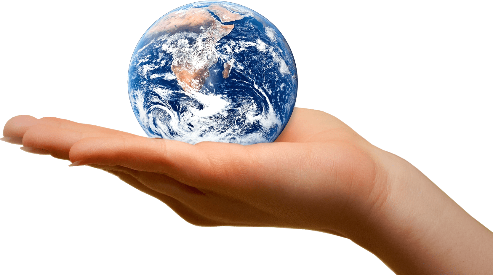 Earth In Hand PNG Image