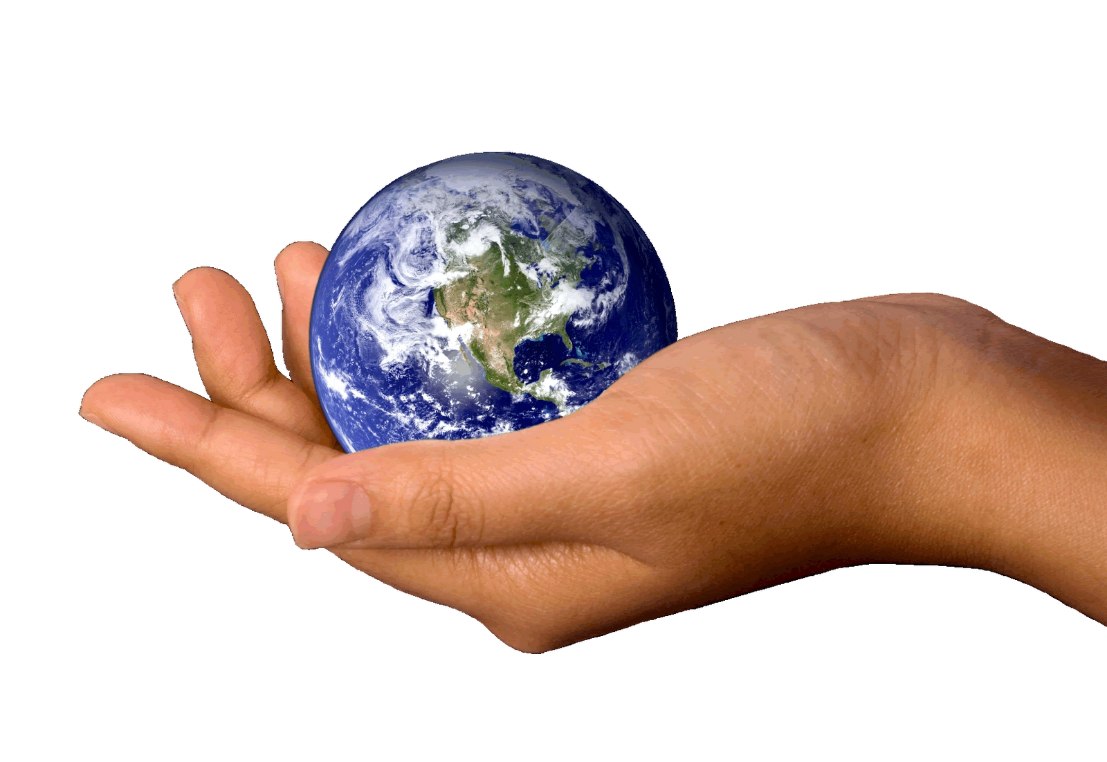 Earth In Hand PNG Photo
