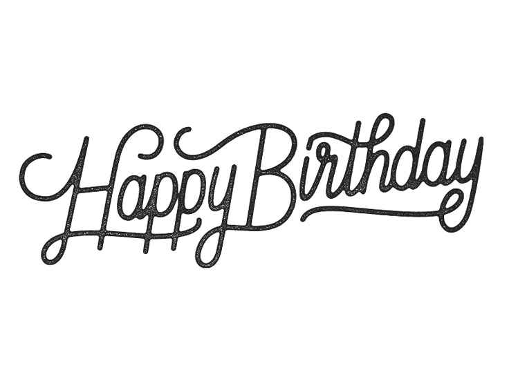 Fancy Happy Birthday PNG Image