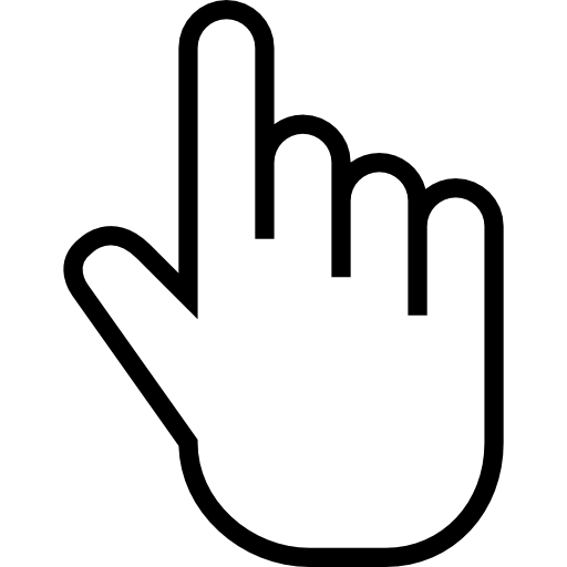 Cursor de dedo gratis PNG Imagen