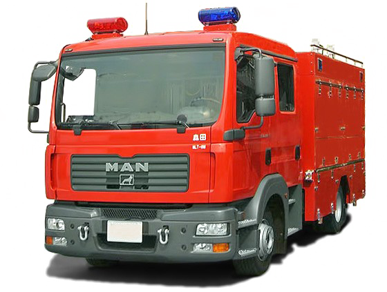 Fire Brigade Truck Gratis PNG-Afbeelding