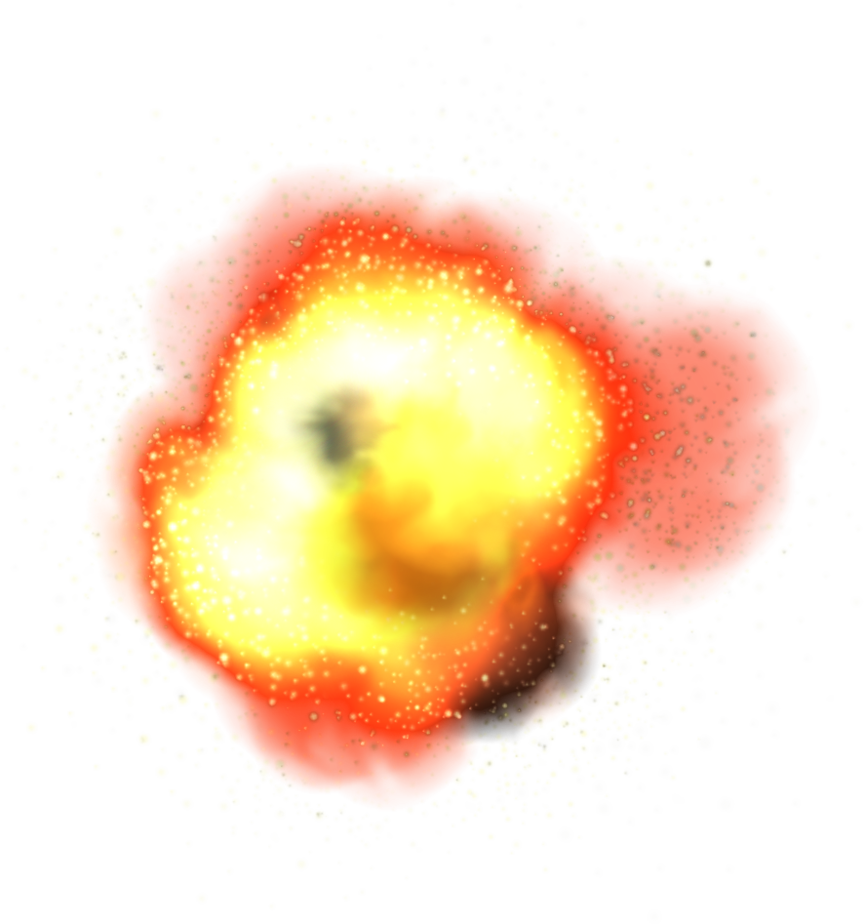 Fire Explosion PNG High-Quality Image
