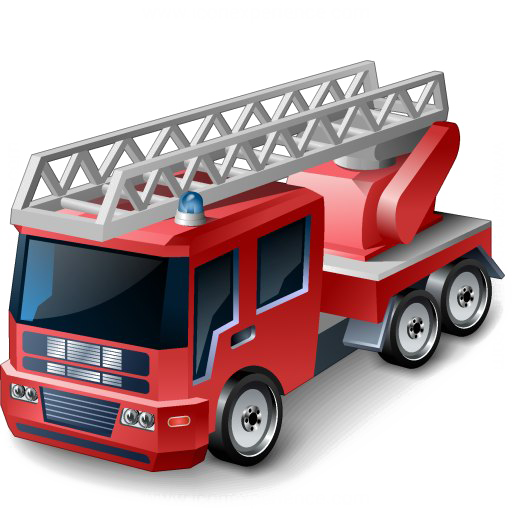 Brandweerwagen PNG hoogwaardige Afbeelding