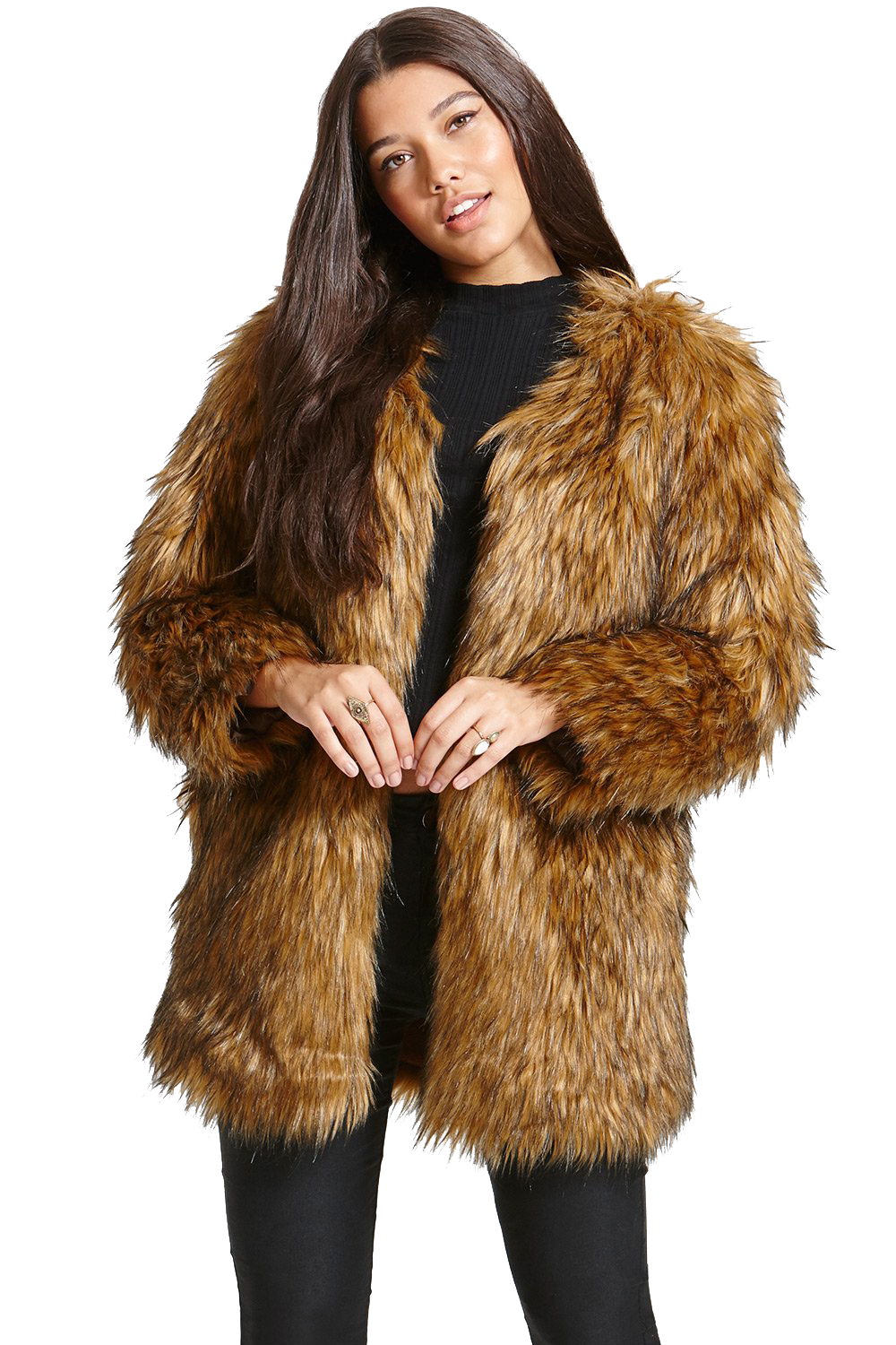 Fur Coat PNG Background Image