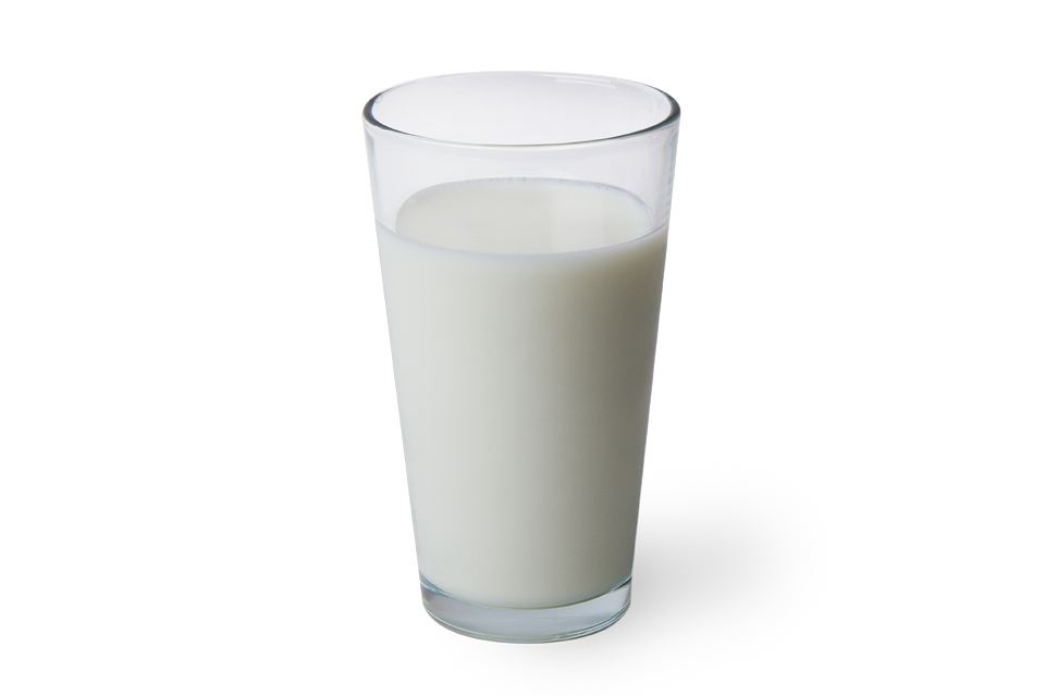 Verre darrière-plan PNG de lait