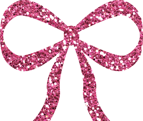 Glitter Bow Ribbon PNG Background Image