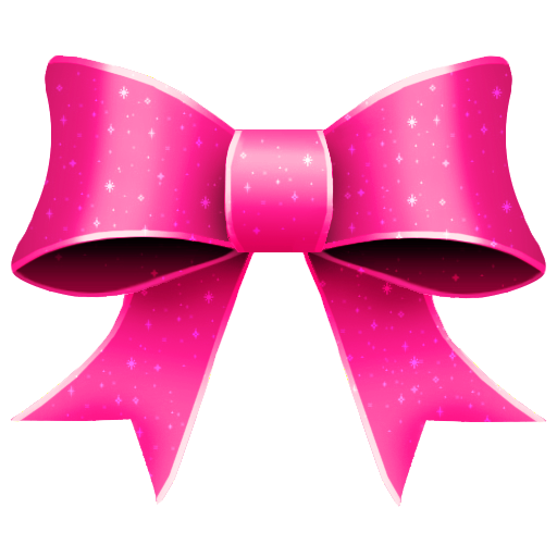 Glitter Bow Ribbon PNG Image with Transparent Background