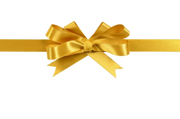 Golden Bow Ribbon PNG Free Download