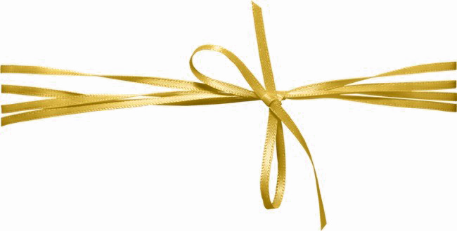 Golden Bow Ribbon PNG Image Background