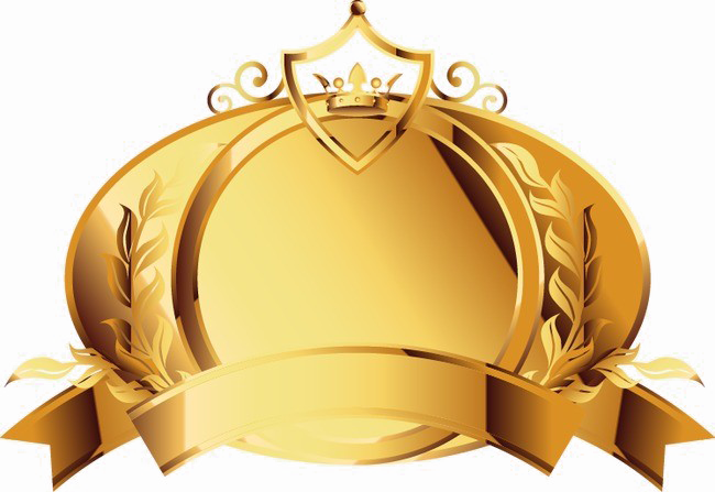 Golden Crown PNG image de haute qualité