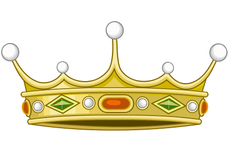 Golden Crown PNG Image with Transparent Background