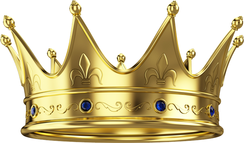 Золотая корона PNG картина