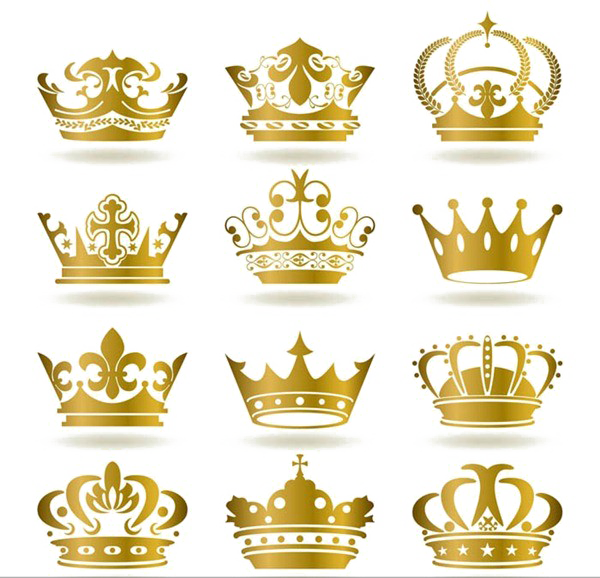 Golden Crown PNG Transparent Image