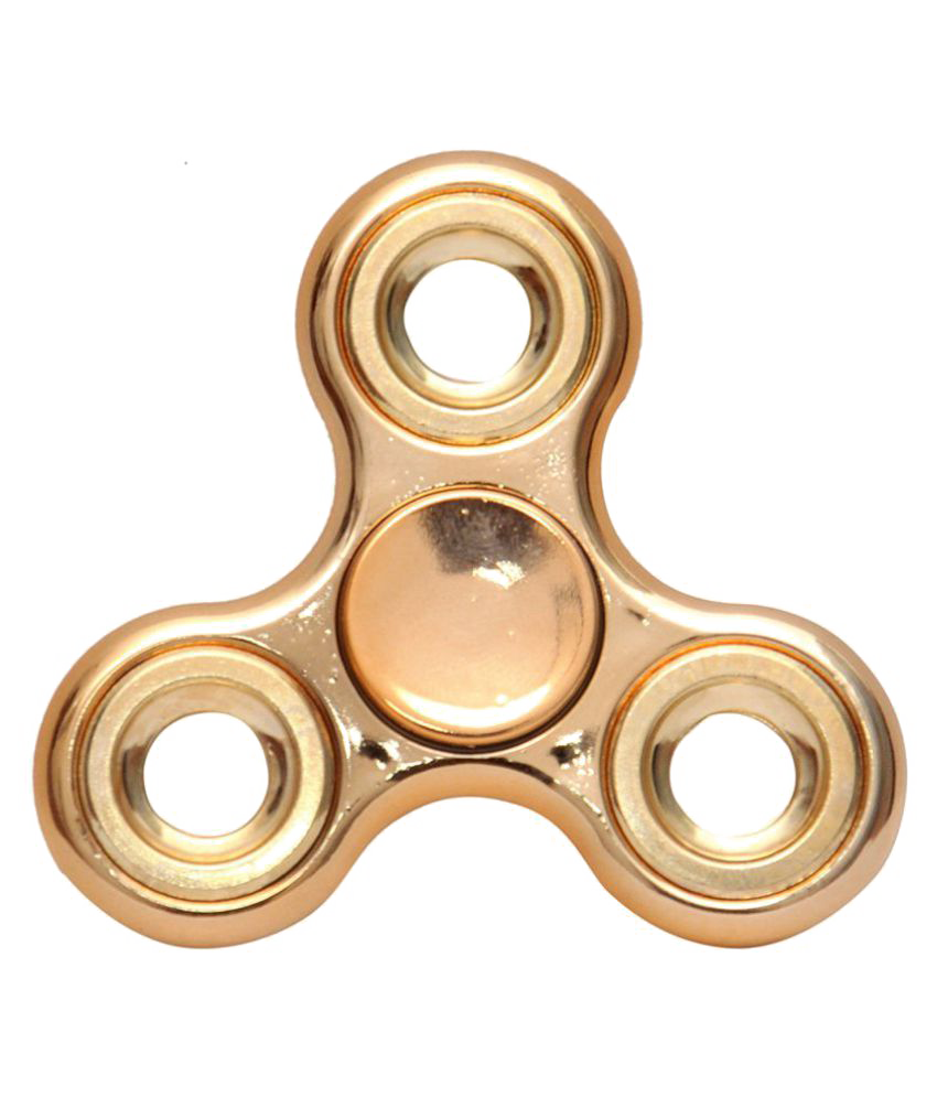 Golden Fidget Spinner PNG Image