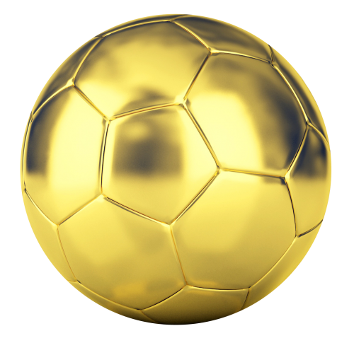 Imagem de download de PNG de futebol dourado