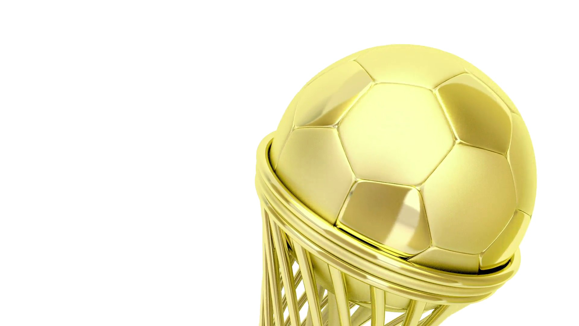 Imagem de alta qualidade de futebol dourado PNG