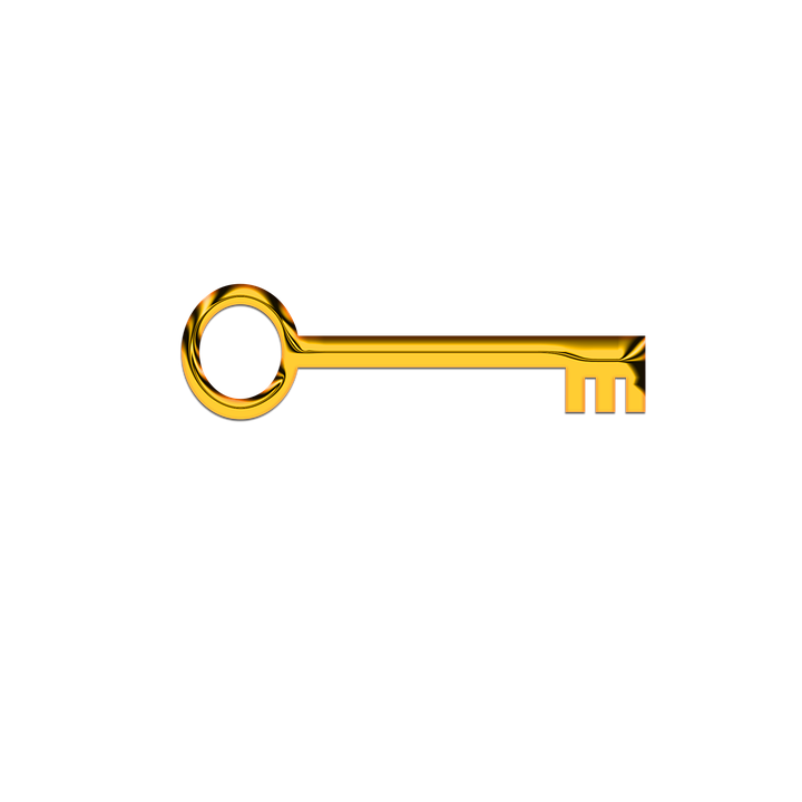 Golden Key Free PNG Image