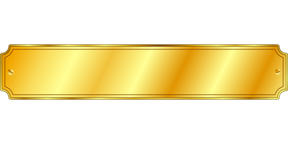Golden Label PNG Picture