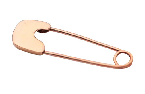 Golden Safety Pin Free PNG Image