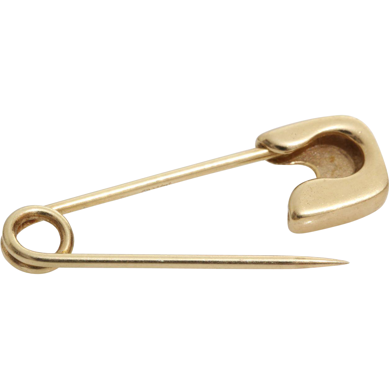 Golden Safety Pin PNG High-Quality Image