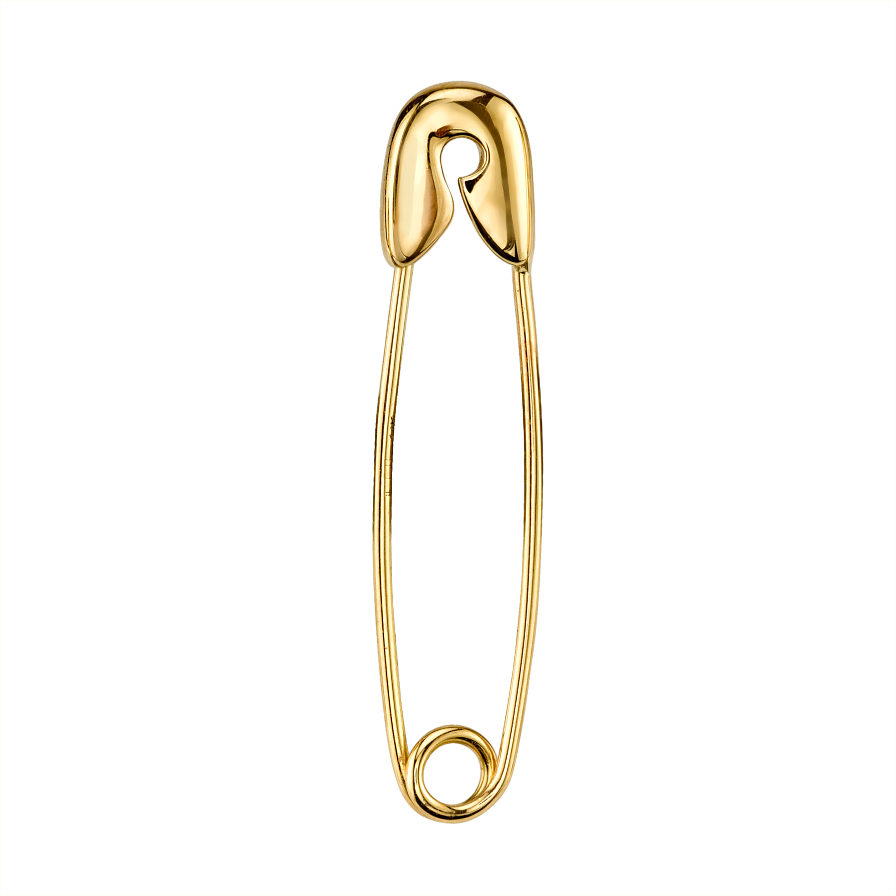 Golden Safety Pin PNG Image