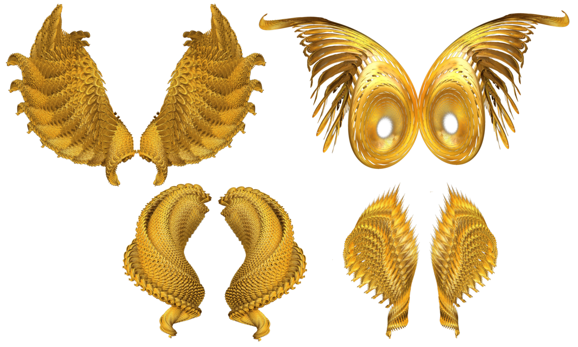Golden Wings Free PNG Image