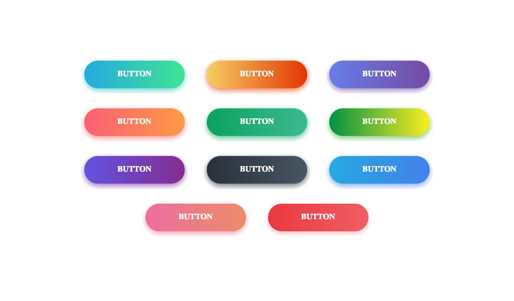 Gradient Button PNG High-Quality Image