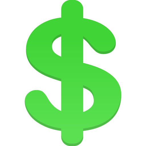Green Dollar PNG Image Background