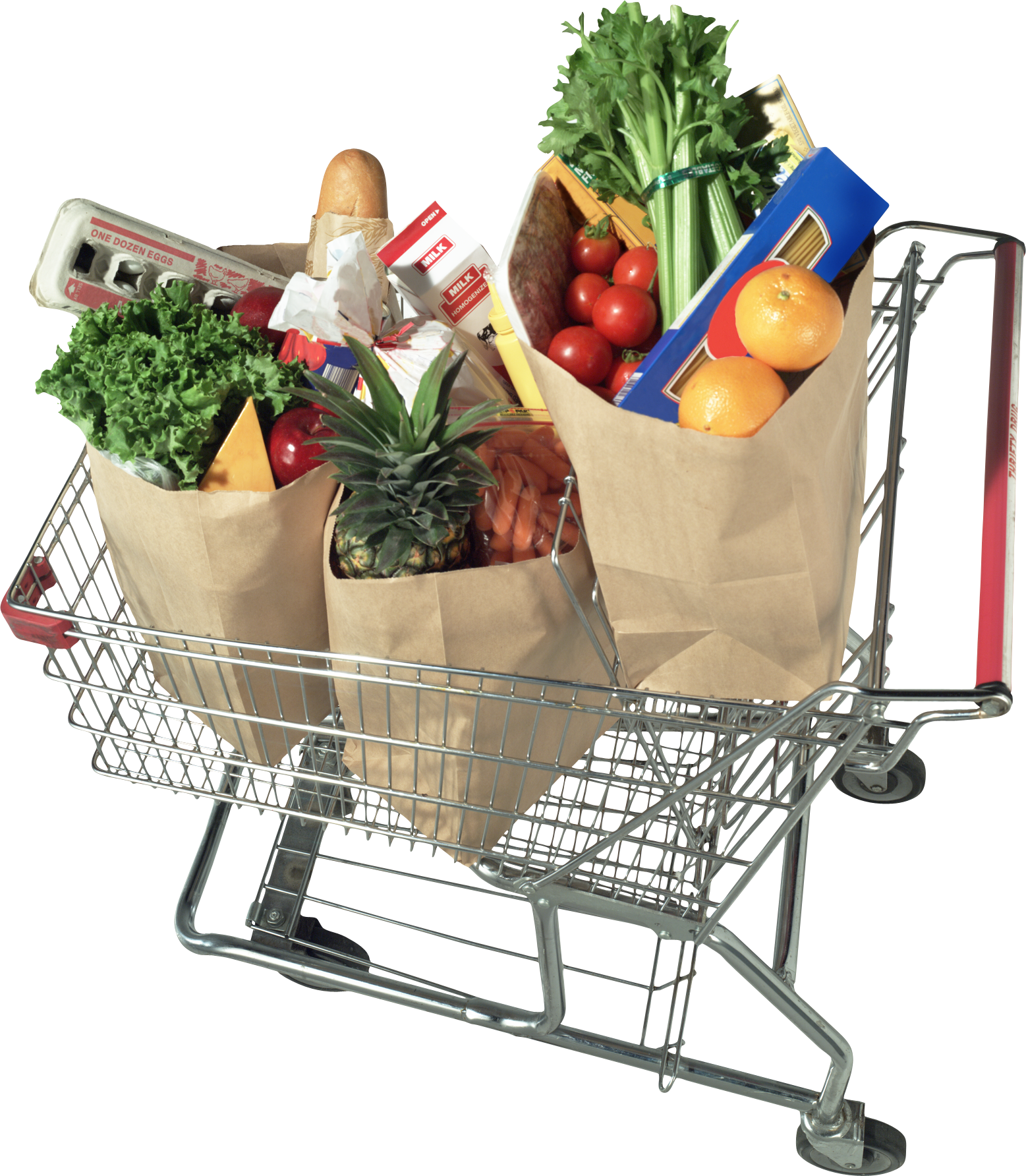 Grocery Shopping Cart Free PNG Image