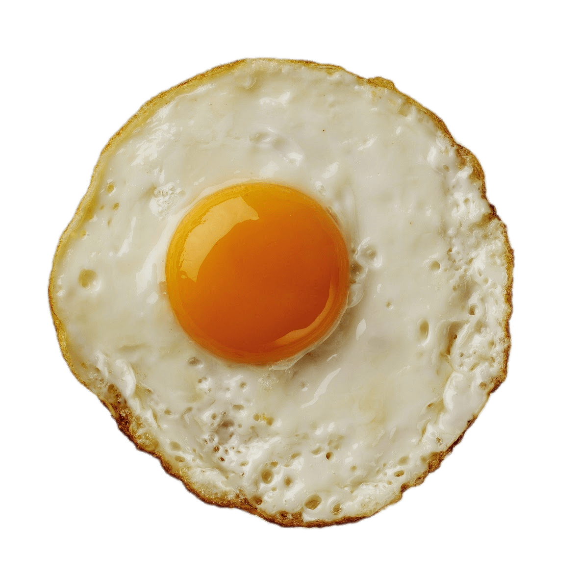 Meia imagem transparente do ovo cozido