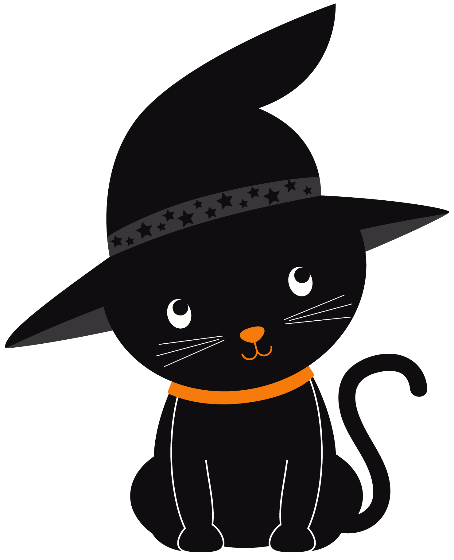Halloween Black Cat PNG Image Background