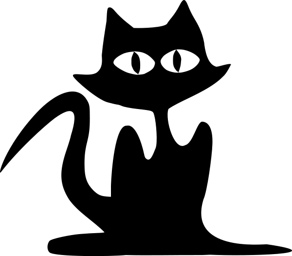 Halloween Black Cat PNG Image