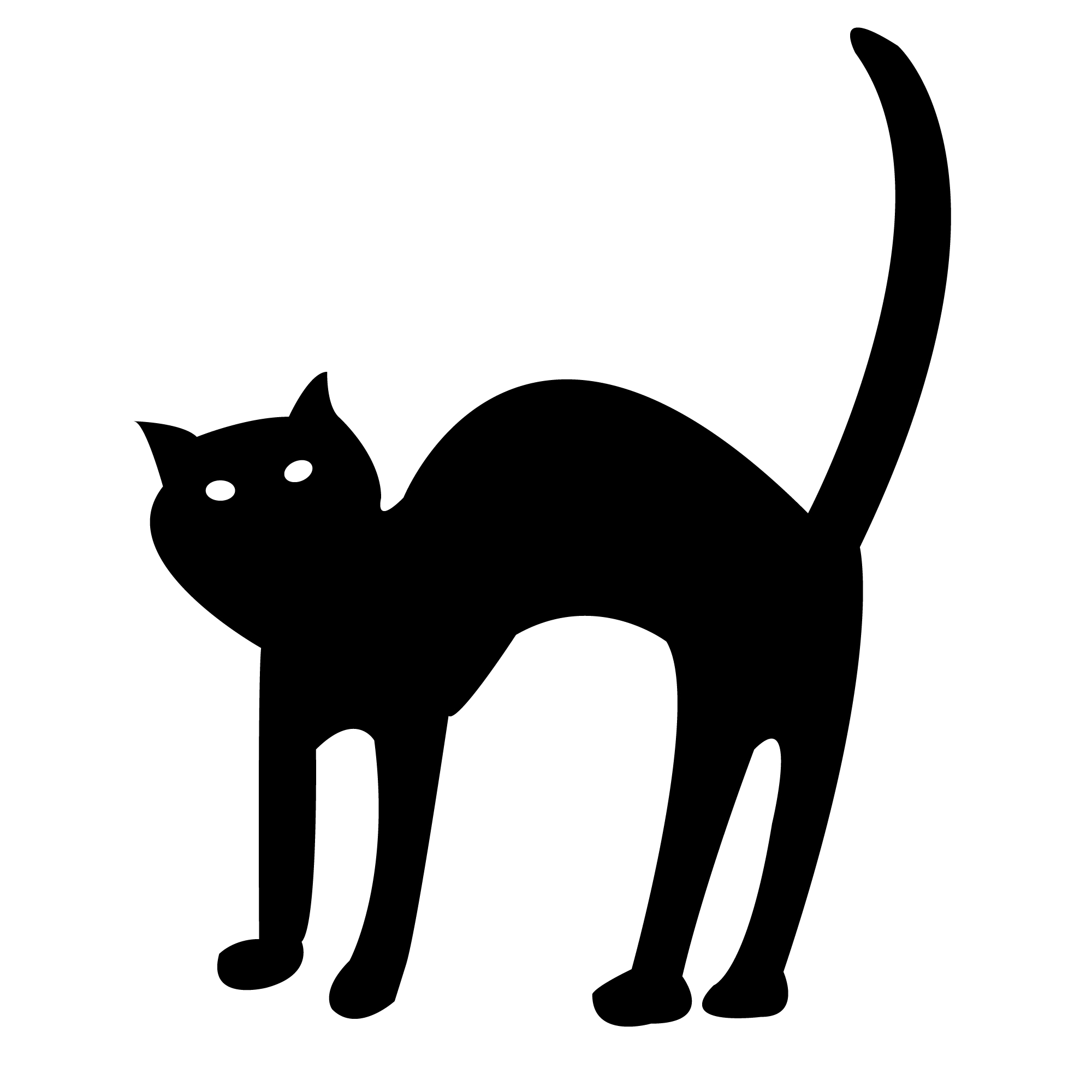 Halloween Black Cat Transparent Background PNG