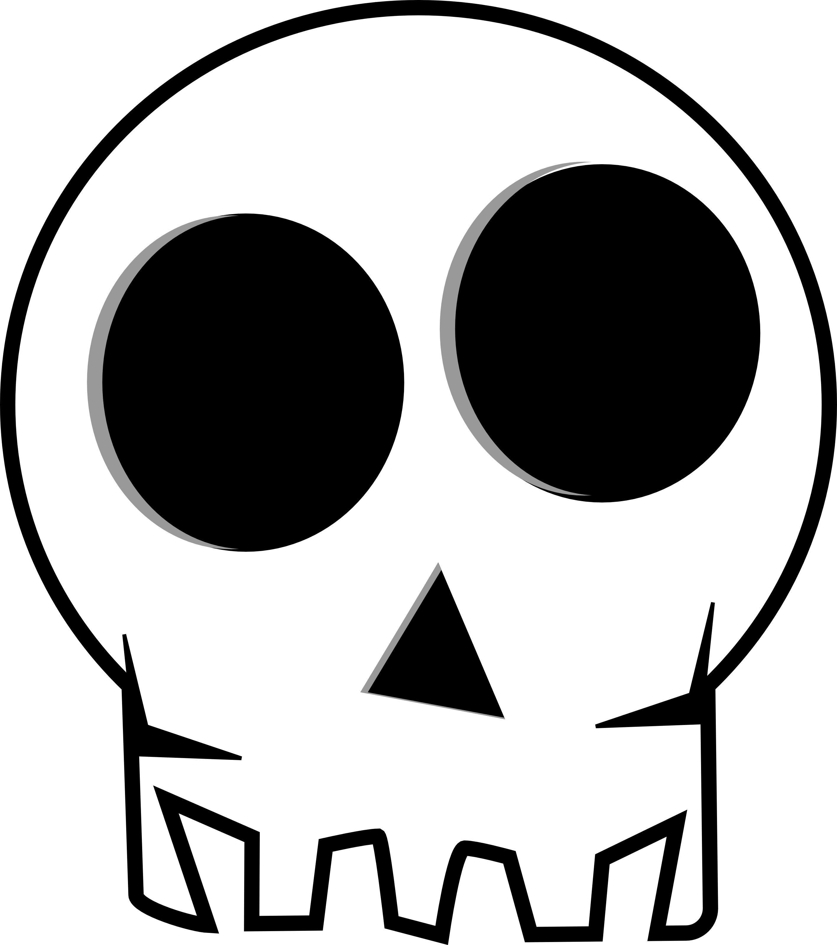 Halloween Skull PNG Gambar Transparan