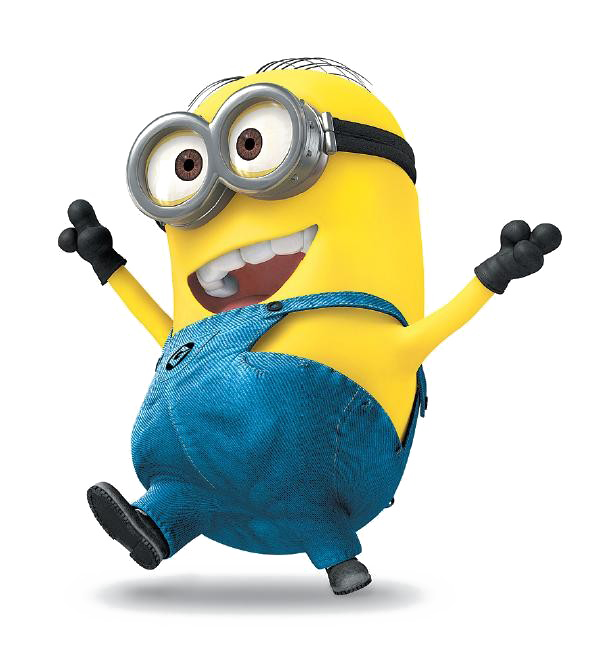 Happy Minions PNG Background Image