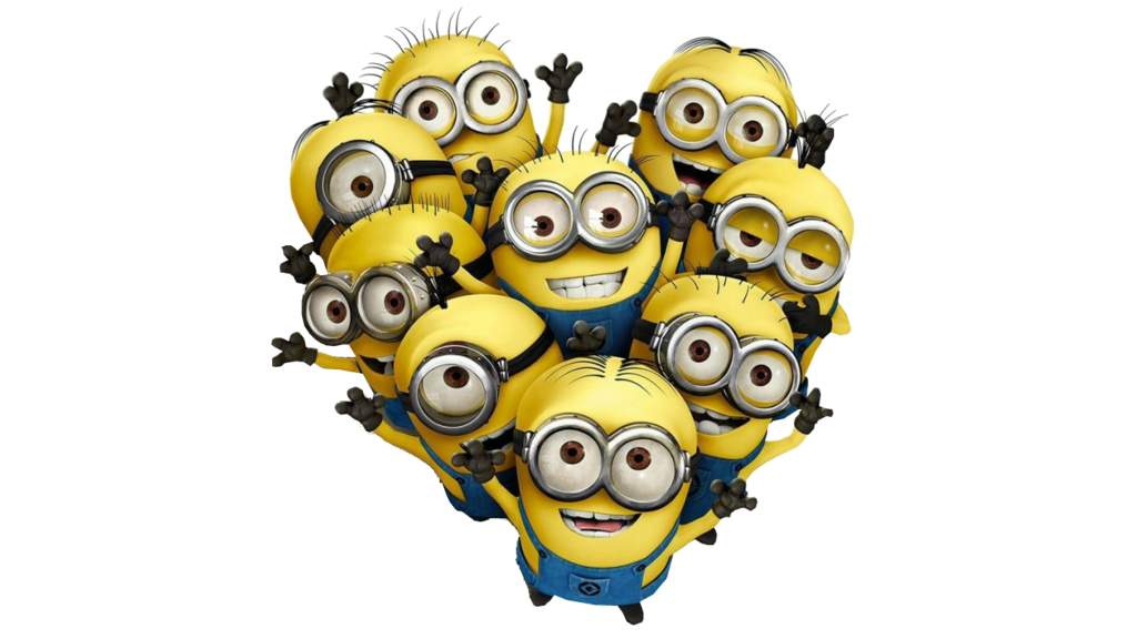 Happy Minions PNG Image with Transparent Background