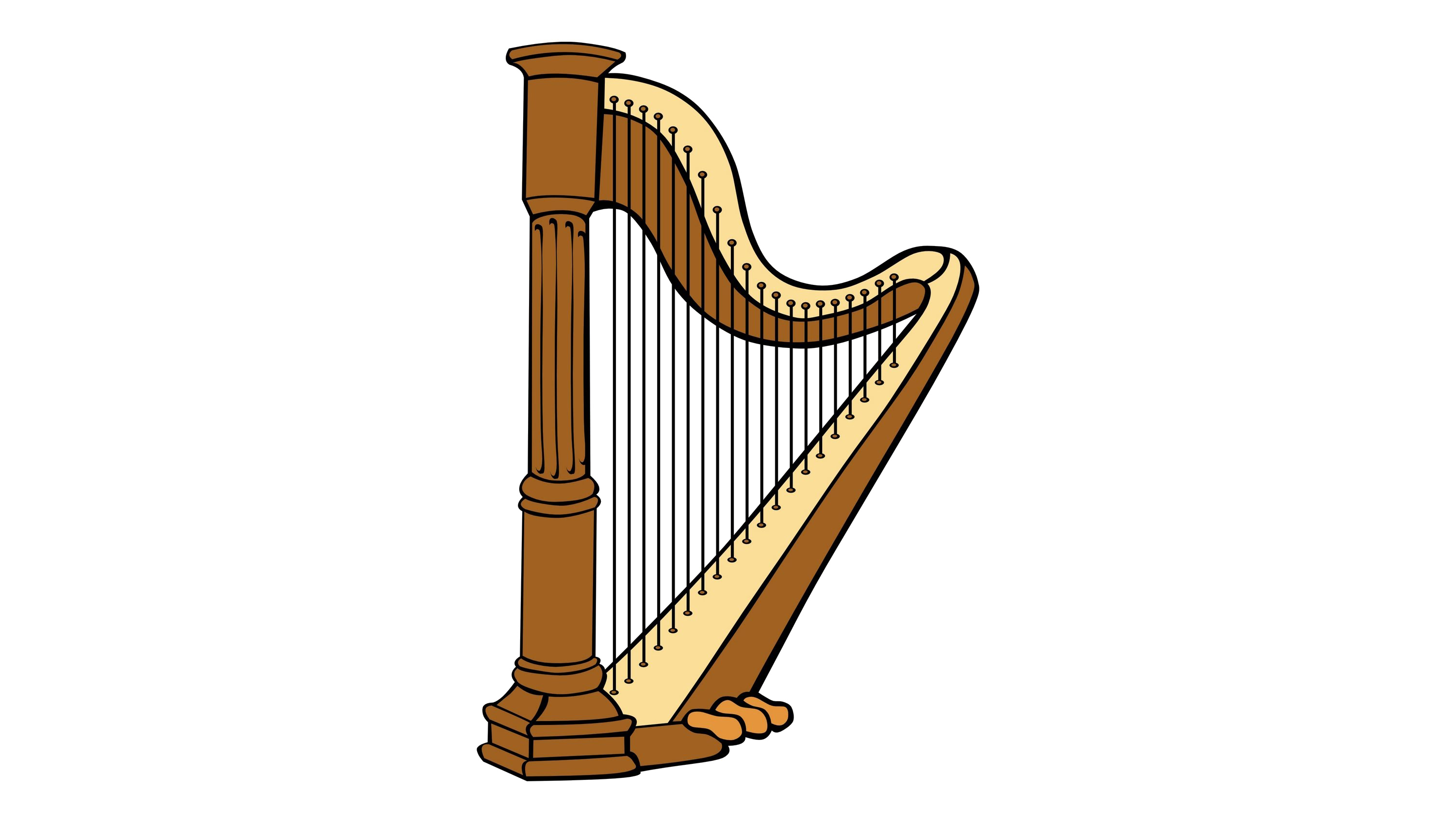 Harp PNG Image With Transparent Background