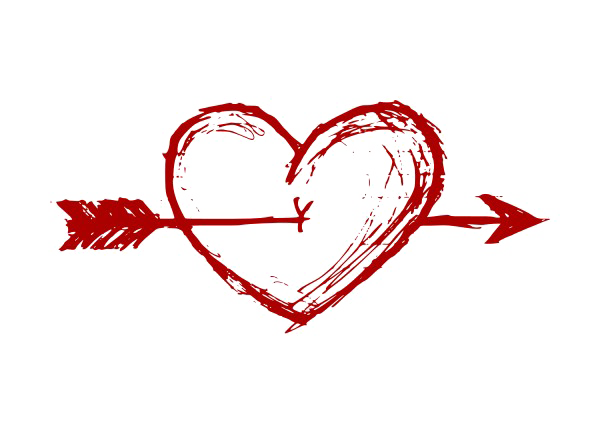 Heart arrow صورة PNG مجانية