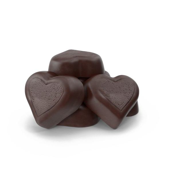 Hart chocolade Gratis PNG-Afbeelding