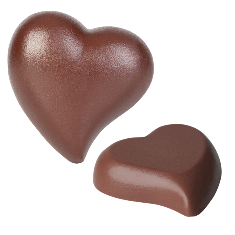 Hart chocolade PNG achtergrondafbeelding