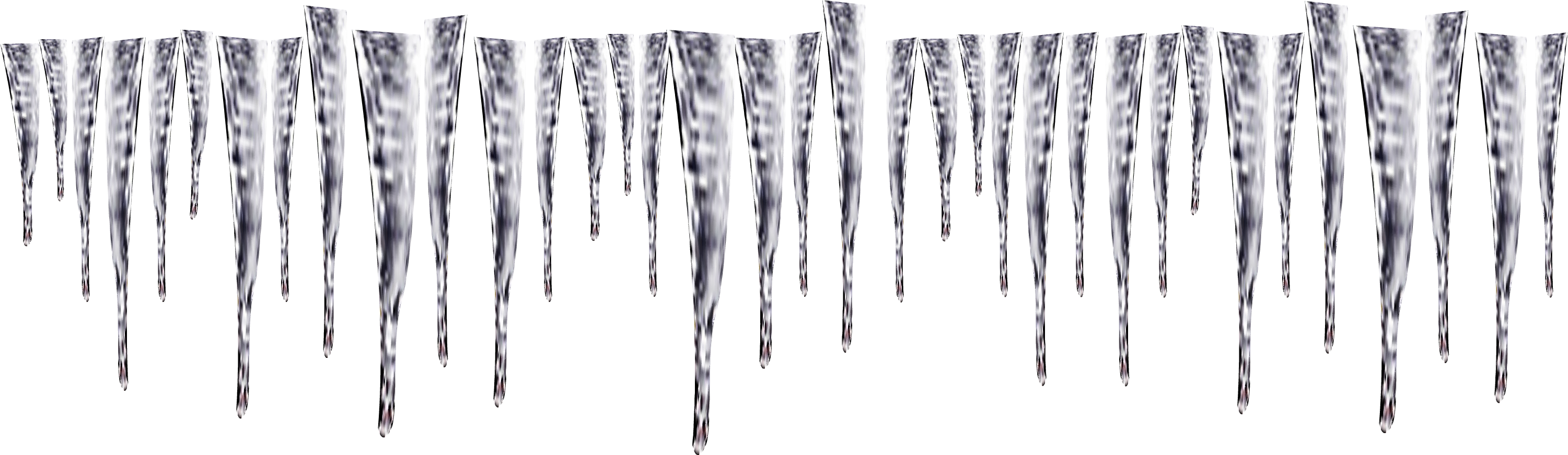 Icicles PNG Background Image