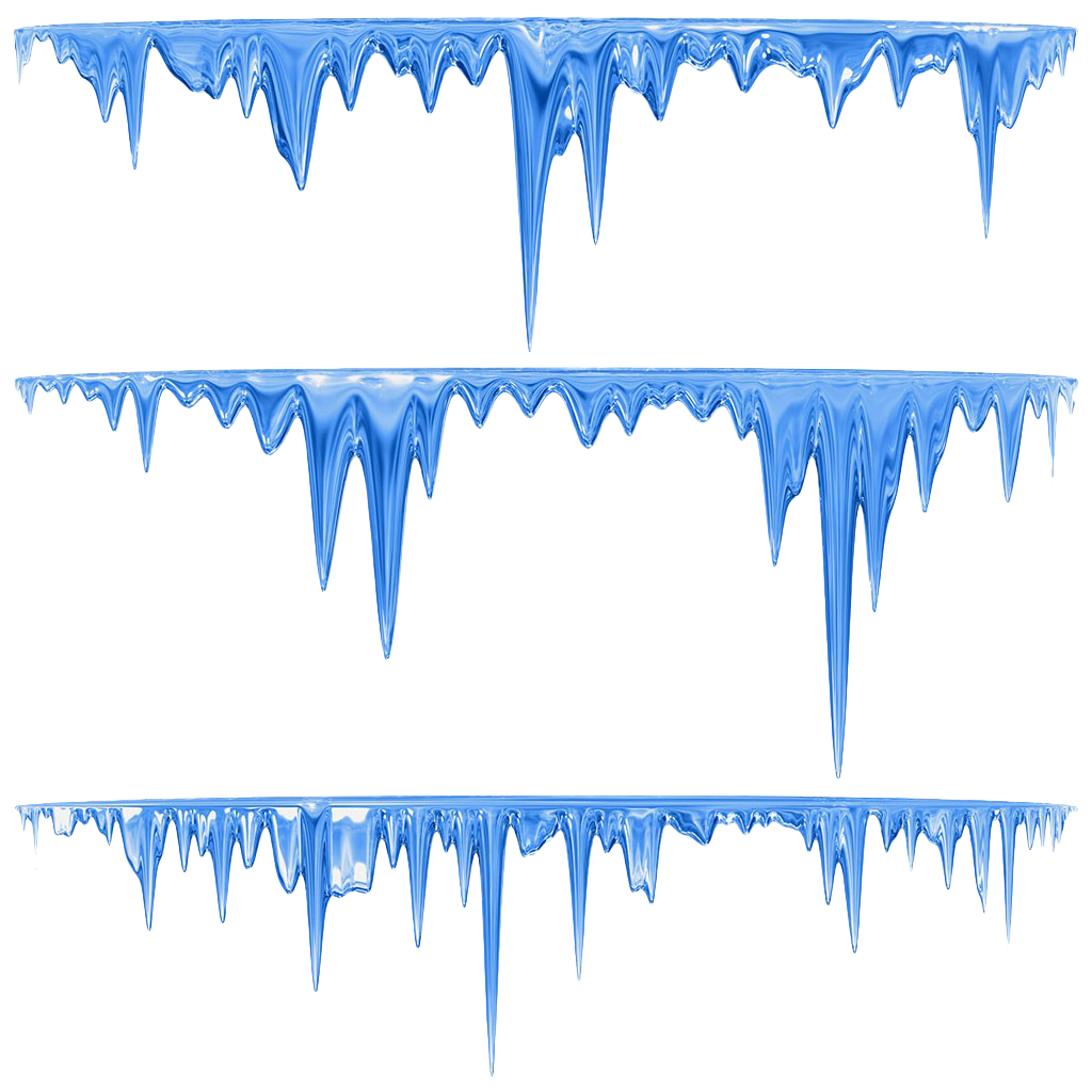 Icicles PNG Image with Transparent Background