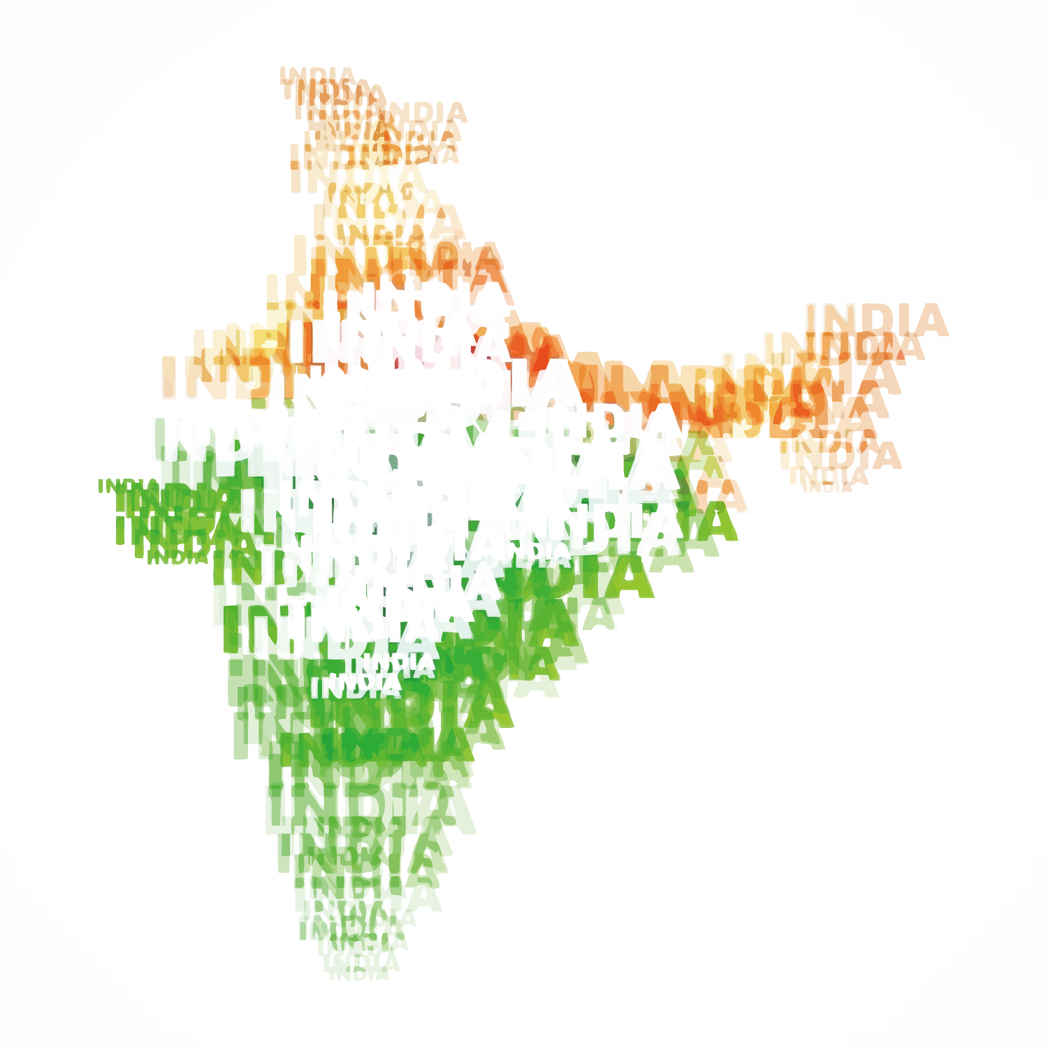 Índia mapa PNG Pic