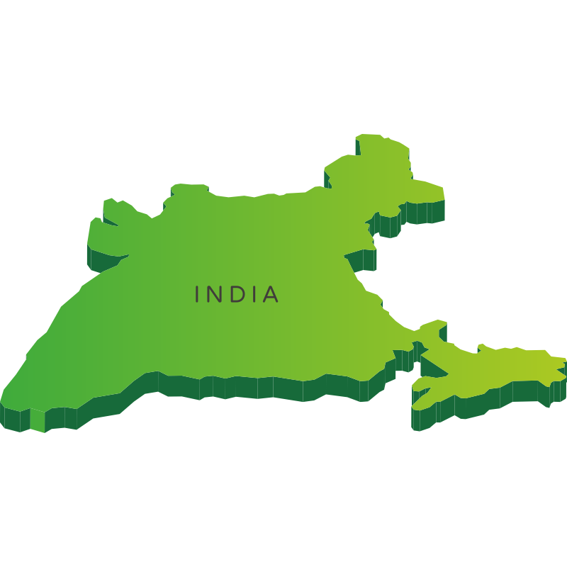 Índia mapa PNG imagem