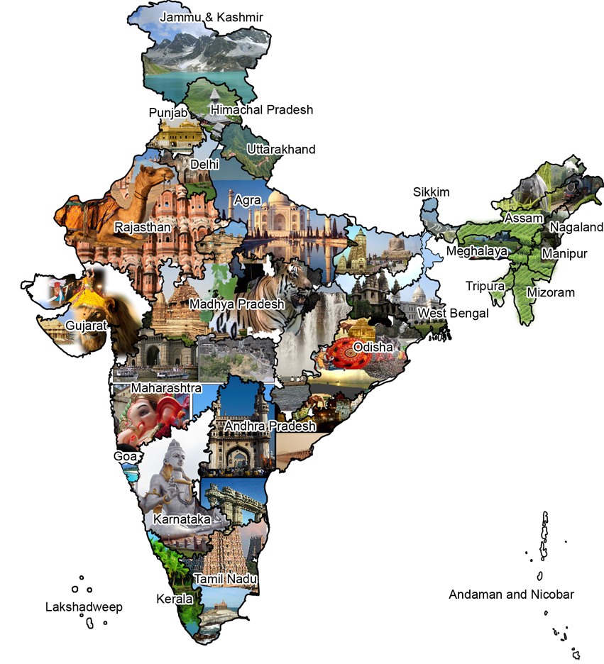Índia mapa transparente fundo PNG