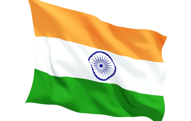 Indische Flagge transparente Bilder